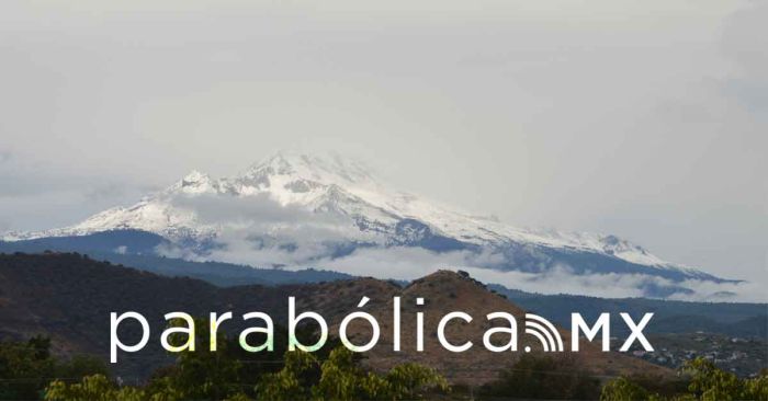 Impresionante nevada viste de blanco al Popocatépetl