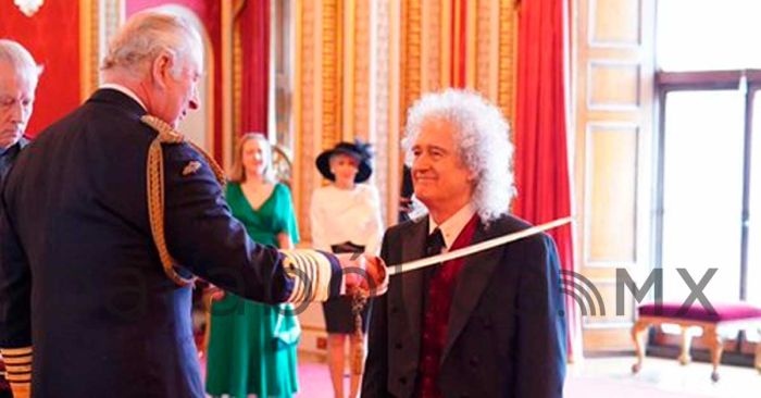 Recibe Brian May, guitarrista de Queen título de caballero por el Rey Carlos III