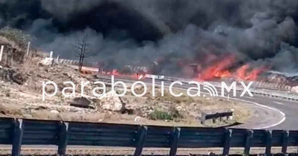 Muere conductor de la pipa incendiada en la Puebla-Orizaba