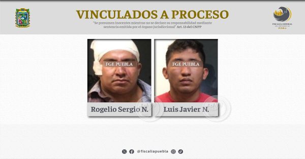 Detienen a Rogelio Sergio N. y Luis Javier N. por su presunta responsabilidad en el delito de secuestro agravado