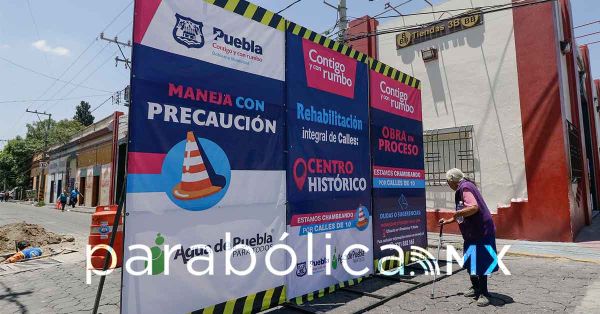 Inician cortes a la circulación por la rehabilitación de la calle 18 Oriente-Poniente