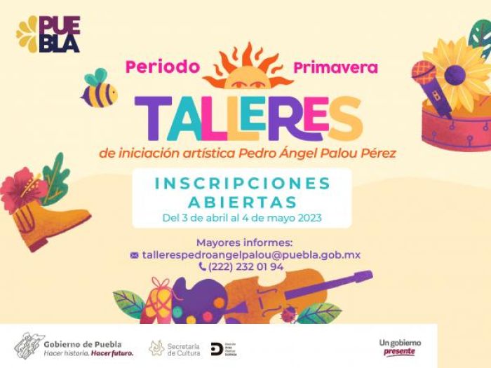 Abre gobierno estatal inscripciones para talleres artísticos de primavera