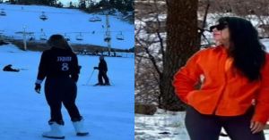Captan a Emma Coronel y ‘la chapodiputada’ en la nieve