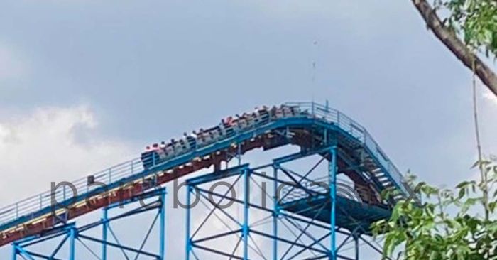 Se registra falla en atracción de Superman en Six Flags con visitantes a bordo