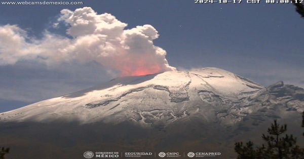 Aumenta Popocatépetl actividad con 89 exhalaciones y dos sismos