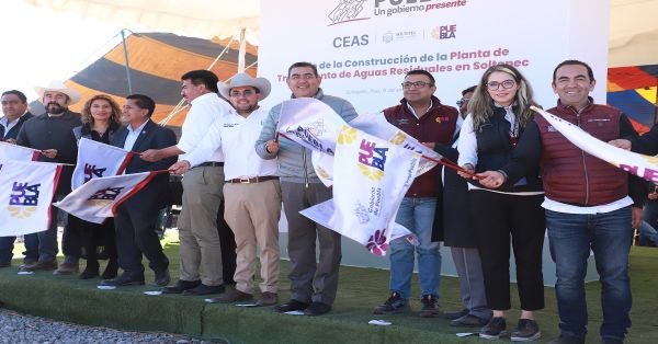 Inauguran planta de tratamiento de aguas residuales en Soltepec