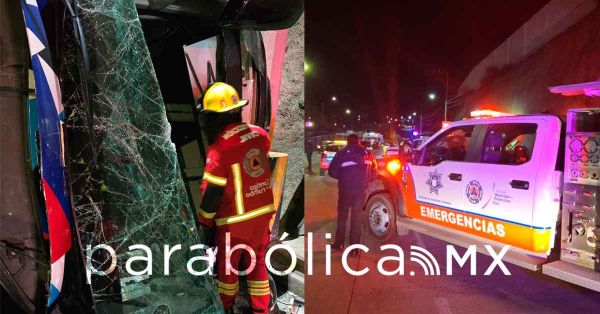 Fuera de peligro, pasajeros del autob&uacute;s accidentado en Carmelitas: Estrella Roja