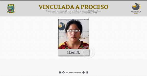 Vinculan a proceso a Itzel N. por los delitos de robo agravado y lesiones