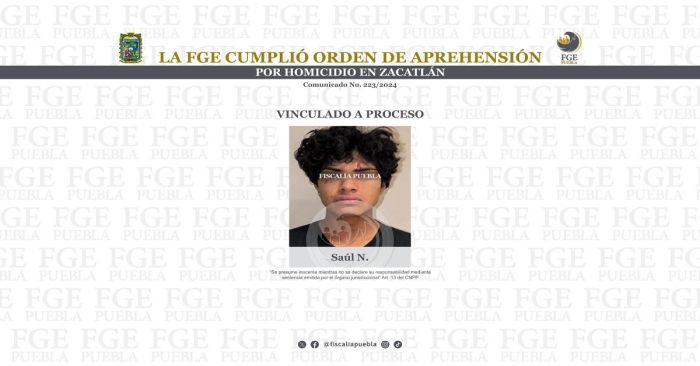 Investigan a Saúl N. por el delito de homicidio