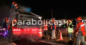 Supervisa Pepe Chedraui trabajos de bacheo nocturno en la Capital