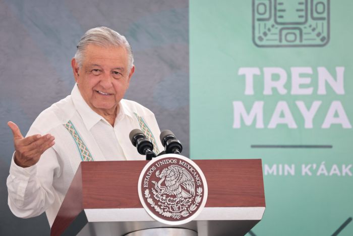 Inaugura AMLO tramo Cancún-Playa del Carmen del Tren Maya