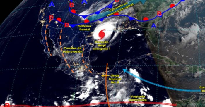 Llegan ondas tropicales 12 y 13 a México; 11 estados tendrán aguaceros este lunes