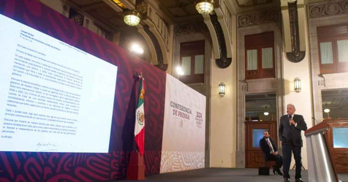 Señala AMLO a Joseph Biden de financiar a Mexicanos Contra la Corrupción