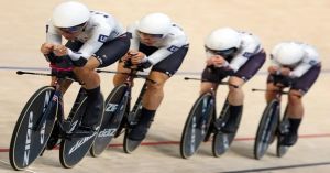 Gana Estados Unidos oro en Persecución por equipos femenil en París