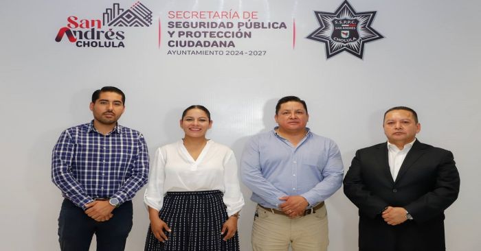 Realizan cambio de mando en seguridad pública de San Andrés Cholula