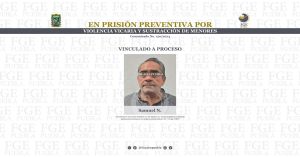 Vinculan a proceso a Samuel N. por el delito de violencia vicaria