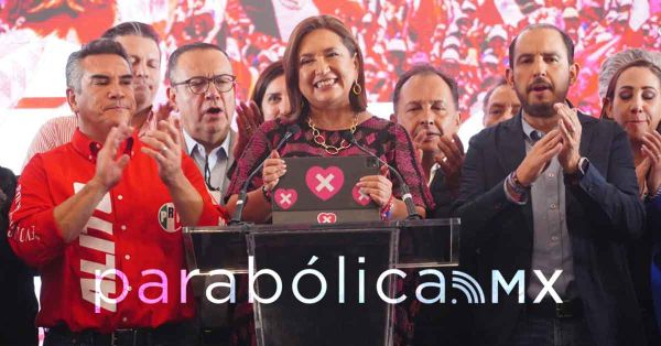 Despide Xóchitl su campaña junto a Alito y Marko