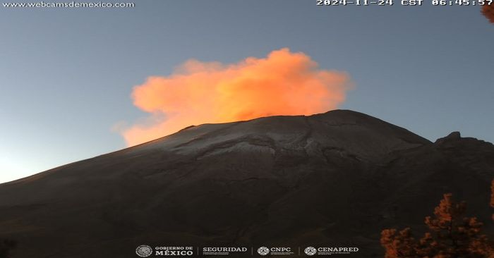 Registra Popocatépetl 42 exhalaciones y 131 minutos de tremor