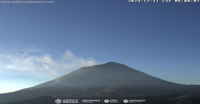 Mantiene su actividad el Popocatépetl con 76 exhalaciones