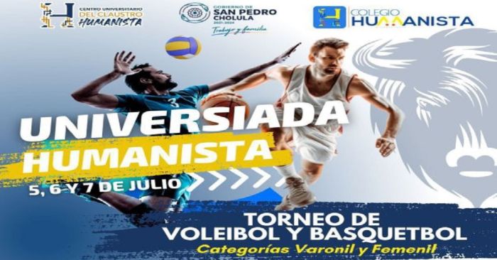 Presentan la Universiada Humanista de Voleibol y Básquetbol en Puebla