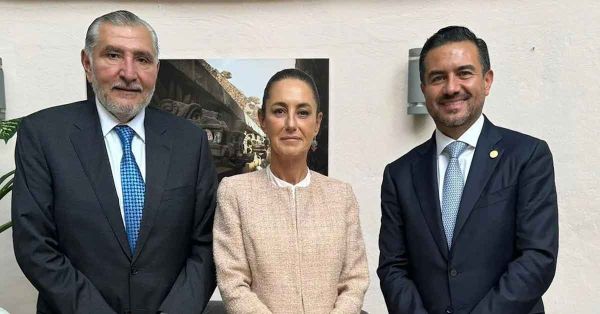 Se reúne Miguel Ángel Yunes Márquez con Claudia Sheinbaum