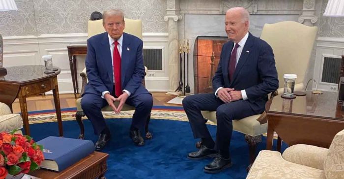 Se reúne Trump con Biden para iniciar por transición de gobierno