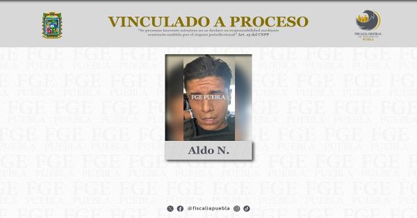 Detienen a Aldo N. por su presunta responsabilidad en el delito de homicidio calificado