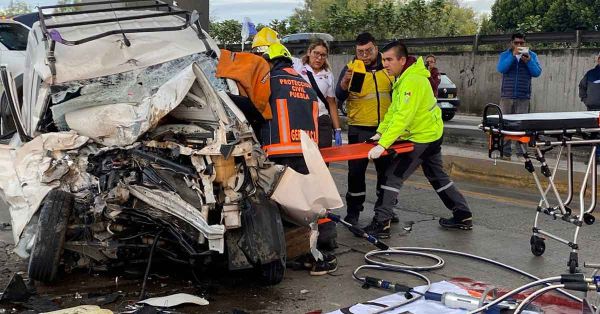 Deja tres heridos accidente en la M&eacute;xico-Puebla