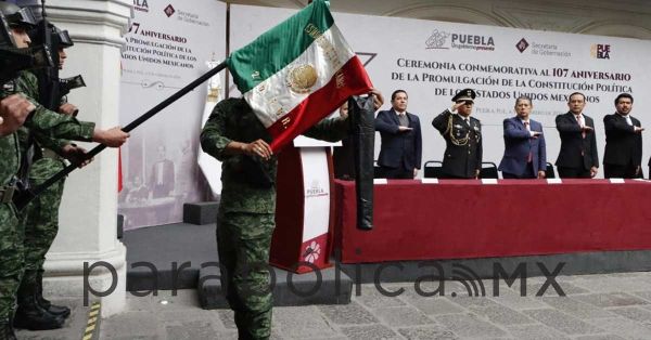 Conmemoran 107 aniversario de la Promulgación de la Constitución Mexicana