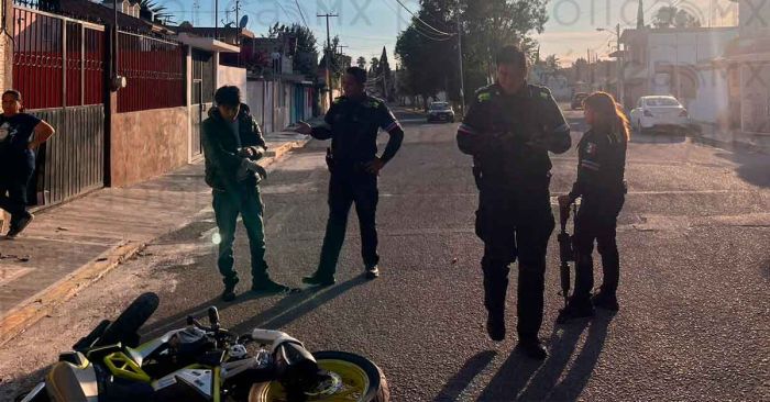 Atropellan Policías municipales a motociclista en el SNTE