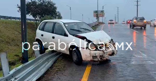 Acompa&ntilde;an lluvias una nueva jornada de accidentes en la zona metropolitana de Puebla