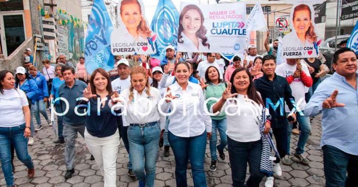 Se mantiene Lupita Cuautle a la cabeza por San Andrés