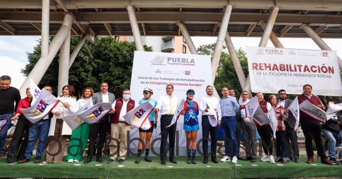 Arranca rehabilitación de la ciclopista Hermanos Serdán