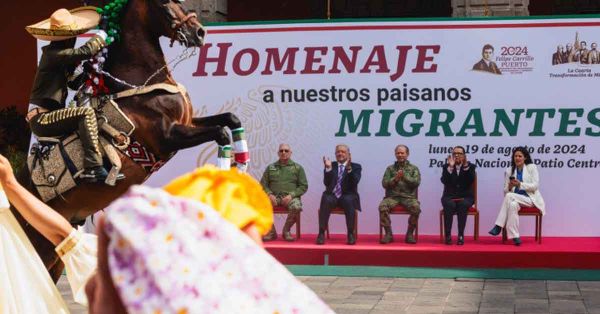 Homenajea Gobierno Federal a migrantes mexicanos