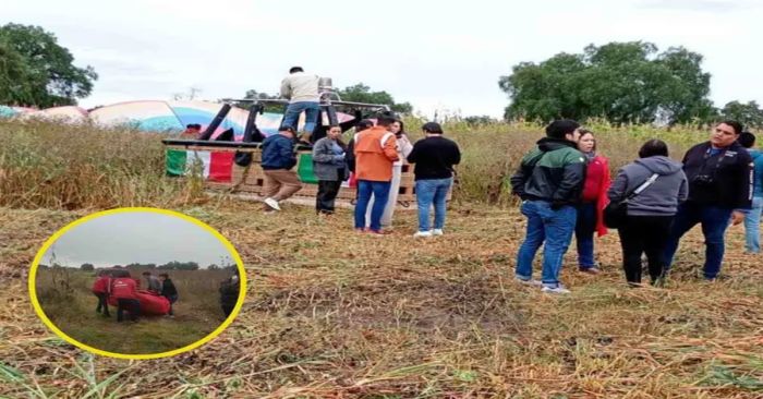 Aterrizan tres globos aerostáticos en Acolman, fue una emergencia