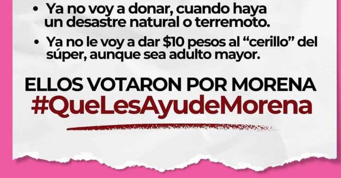 Reprocha AMLO campaña #QueLosAyudeMorena