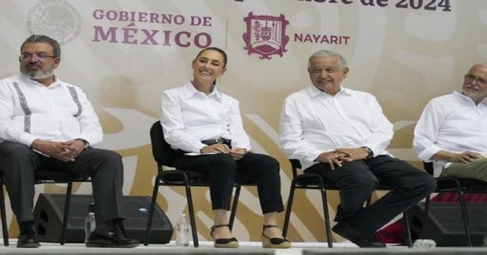 Continuarán las obras para apoyar a las familias de Nayarit: Sheinbaum