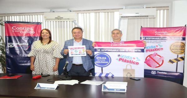 Presentan campa&ntilde;a para reducir el uso de pl&aacute;sticos en la capital poblana