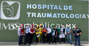 Se suma IMSS Puebla a las acciones de protección civil en la ciudad