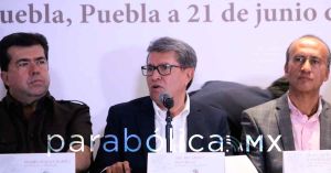 Reconoce Monreal desempeño de Sergio Salomón como gobernador de Puebla