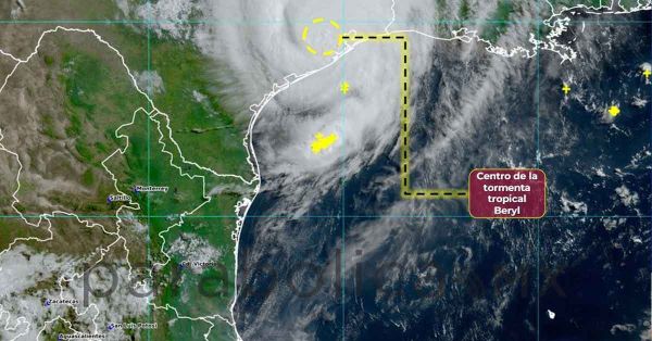 Avanza Beryl como tormenta tropical en el Océano Atlántico