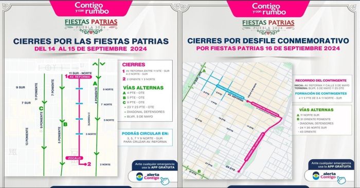 Anuncian operativo por la celebración de las Fiestas Patrias en la capital poblana