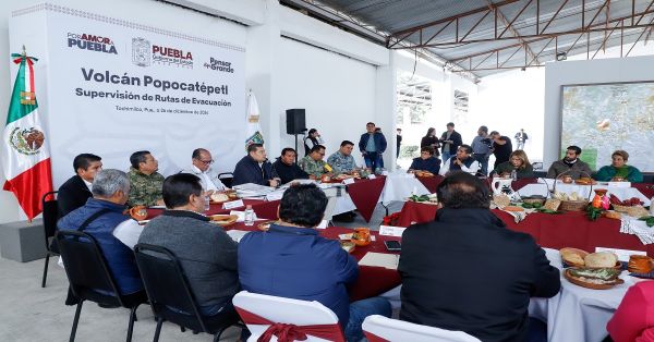 Supervisa el gobernador Armenta rutas del Popocatépetl