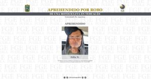 Detenido por robarse una motocicleta en Tehuacán