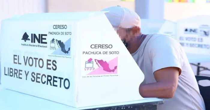 Inicia voto anticipado para presos en Ceresos de Hidalgo