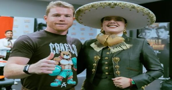 Habla Camila Fernández de su error al cantar el Himno Nacional en pelea de 'Canelo'