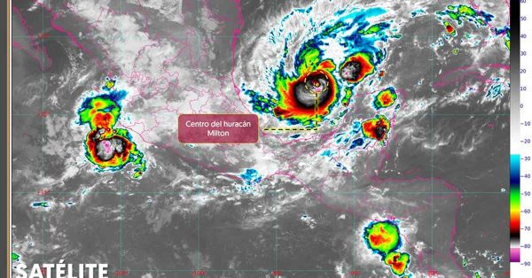 Es “Miltón” huracán categoría 3: Conagua