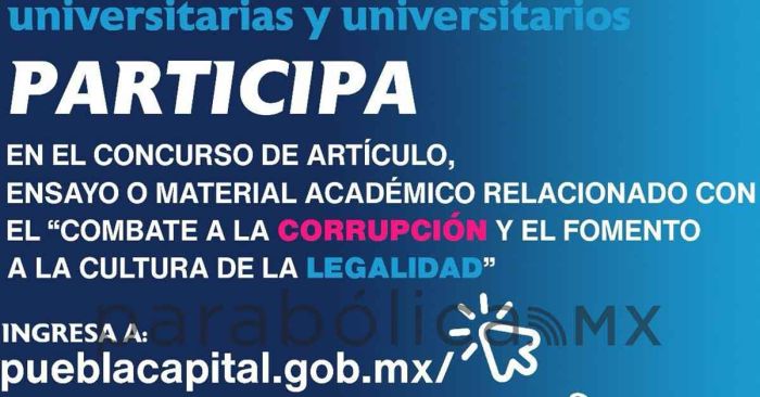 Invitan a concurso sobre el combate a la corrupción