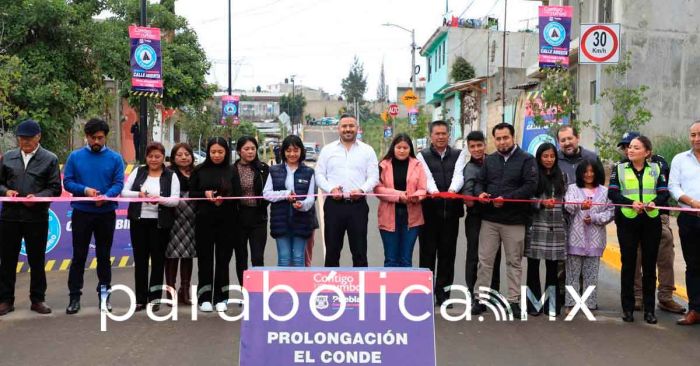 Entrega ayuntamiento la Prolongación del Conde en San Pablo Xochimehuacan