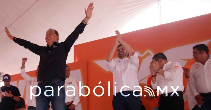 Cierra Fernando Morales campaña con Jorge Máynez en San Martín Texmelucan
